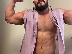 Airon Muscle Ripping the shirt brutally