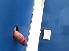 Risky Public Handjob - Real Public Glory Hole