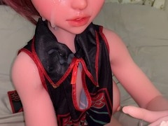 Small cock cum and wild masturbation with various objects