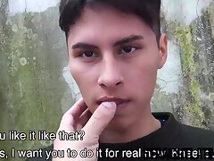 Cute pierced latino twinkie gets hot glue all over his face