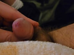 Jacking off up close Back to back orgasm and cum explosion.  Watch 14 day load explode upclose in 4k
