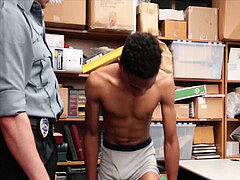 ebony teen stud Blackmailed By White Cop- Gay