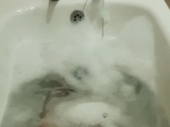 Draining in the Tub in Bathing Suit