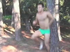 Couple Of Hunks Get Close In the woods- Julia Reaves