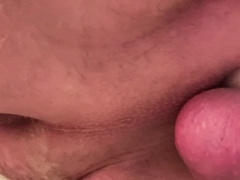 Close up Sissy backside nailing and gape in a mini-skirt