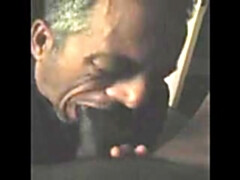 Throating 29 year old big black cock with two pop-shots