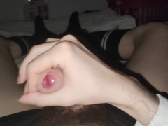 wanking off and jizz during the night