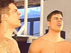 From the rear, guy, popshot