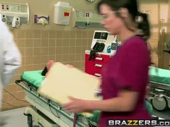 Brandy Aniston & Bill Bailey take turns drilling the ass of the Brazzers doctor