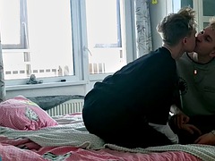 Sweet sex of two twinks with big dicks