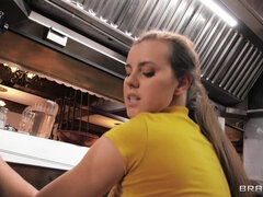 Kont, Grote kont, Bruinharig, Aangekleed, Hardcore, Keuken, Kut duiken, Rijden