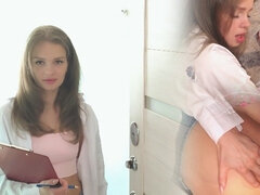 18 años, Amateur, Mamada, Engañando, Condón, Coño, Seducido, Falda