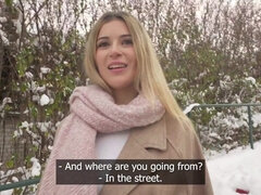 Nana, Grosse bite, Blonde, Sucer une bite, Queue, Orgasme, Pov, Public