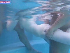 BISEXTIME - Underwater Ac/dc MMF three-way with tatted honey impatient of jism