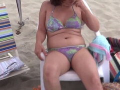 My wife makes me cuckold for the first time on the beach with our nephew
