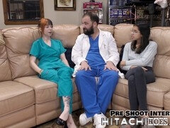 Superb moaning from Ditria Rose in this behind-the-scenes action