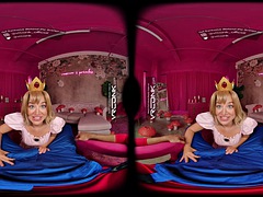 VR Conk Sexy Blake Blossom Gets Pounded Hard In Mario Princess Peach Cosplay VR Porn Parody