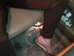 Desperate Girl Pees Her Brown Jeans In The Car!