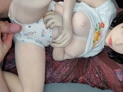 Asiatique, Éjaculation interne, Poupée, Japonaise, Nue à poil, Culottes ou slips, Chatte