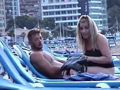 Leie, Strand, Paar, Hardcore, Öffentlich