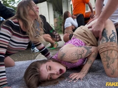 Hard rough outdoor sex Orgy with Eden Ivy, Rebecca Volpetti, Lady Gang and Jennifer Mendez