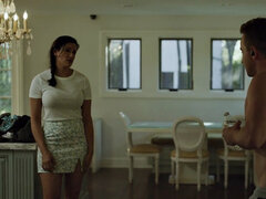 Brunette brune, Doigter, Mère que j'aimerais baiser, Pigtail, Chatte, Jupe, Belle mère, Branlette espagnole