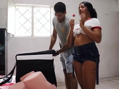 Gros cul, Gros seins, Sucer une bite, Tir de sperme, Hard, Fait maison, Indienne, Chatte