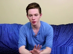 Adorable twink guy Nico Michaelson gets horny and wanks it