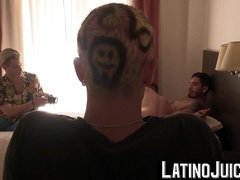 LatinoJuice.com - Inked Latino jock Sahid hammered deep gay twink Ayun ass