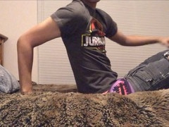 Full salute, gay saggypants, waking up