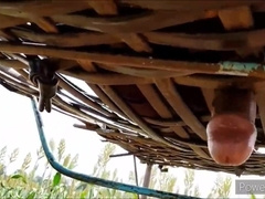 Village nine inch boner poke cot luving in jungle