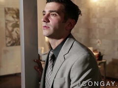 Muscular gay Billy Santoro rimmed and fucked by Adam Russo