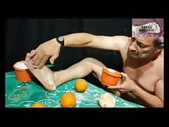 Depraved Couple in Gay Fun with Food