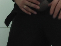 Exibicionist climax with XXL schlong