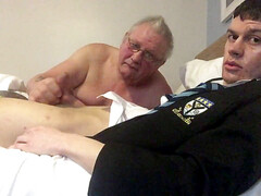 Schoolboy drained Of By old boy