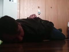 Ziptied, Whimpering And Cumming