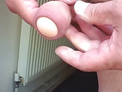 Foreskin with rubber egg