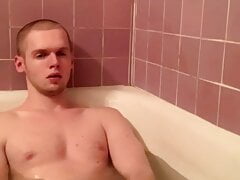 Cumming hard in the Bathtub Fingering my Ass