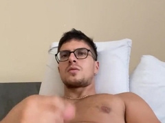 Sexy man with super-cute assets wank and jizm