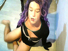 Kornelia Crossdresser whore one self facial cumshot compilation