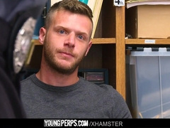 Shoplifting boy takes manhood up his bum and down his jaws