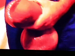 Cuming with vibrator +slow motion cuming