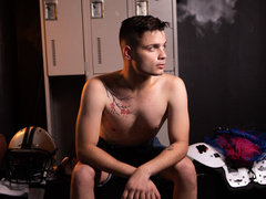 Horny boys fuck at the locker room after a nice foreplay