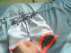 Throbbing Cum shot in Teenies Little Swim Cutoffs