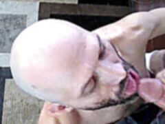 Amateur gay couple, tatuś, fat cock cum