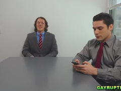 Paul gets a total service of Andrew's throat and salami