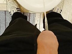 pissing with small thin foreskin cock #13