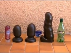 Outdoor Anal Play with Huge Toys and a Caterpillar Dildo6