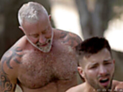 Twink couple, twink fucked, tatuś