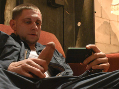 Submissive guy endures rough cock treatments in bondage fetish